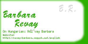 barbara revay business card